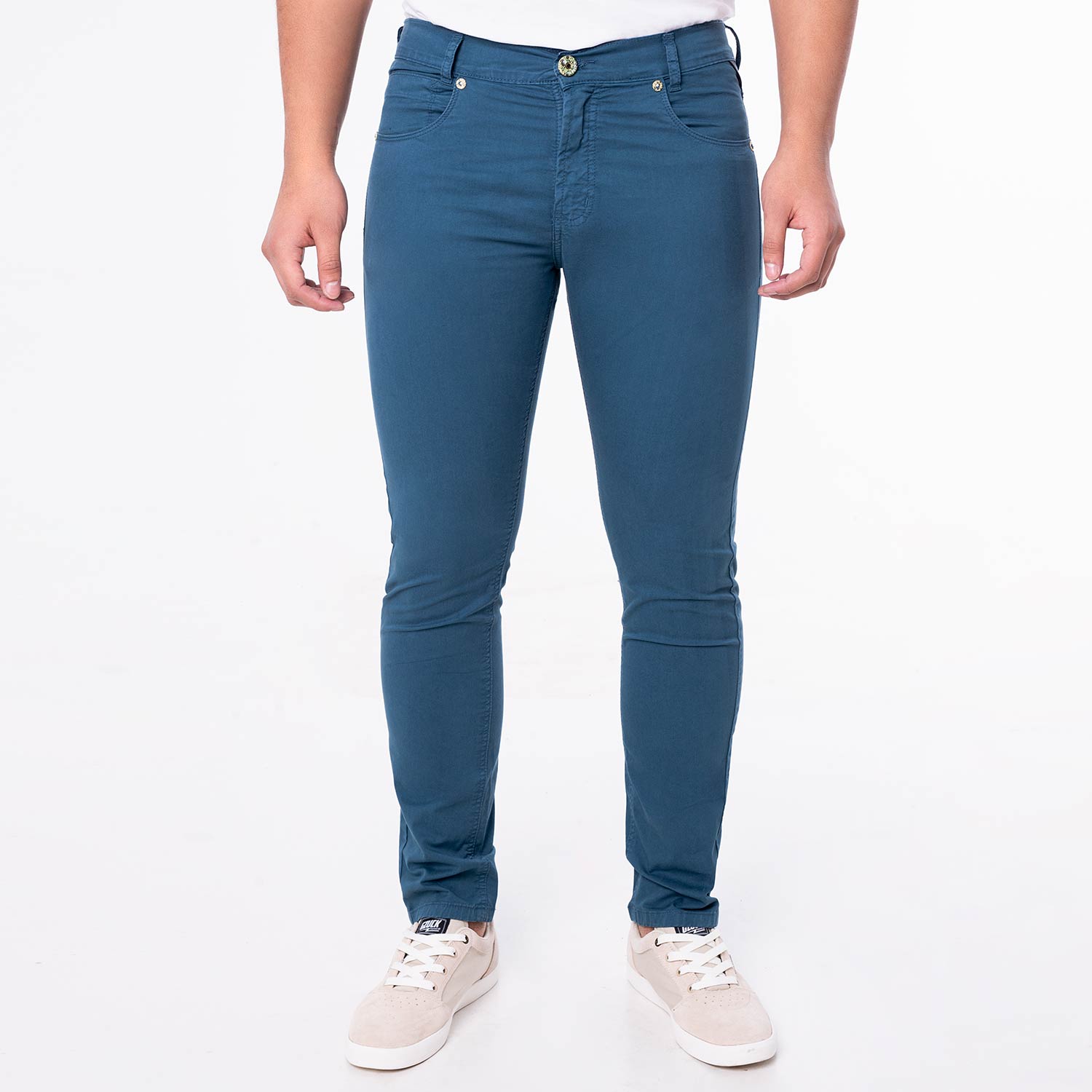 Jeans Slim Fit Vaqueros Cintura ElÃ¡stica Hombre VAQUEROSTAPERED