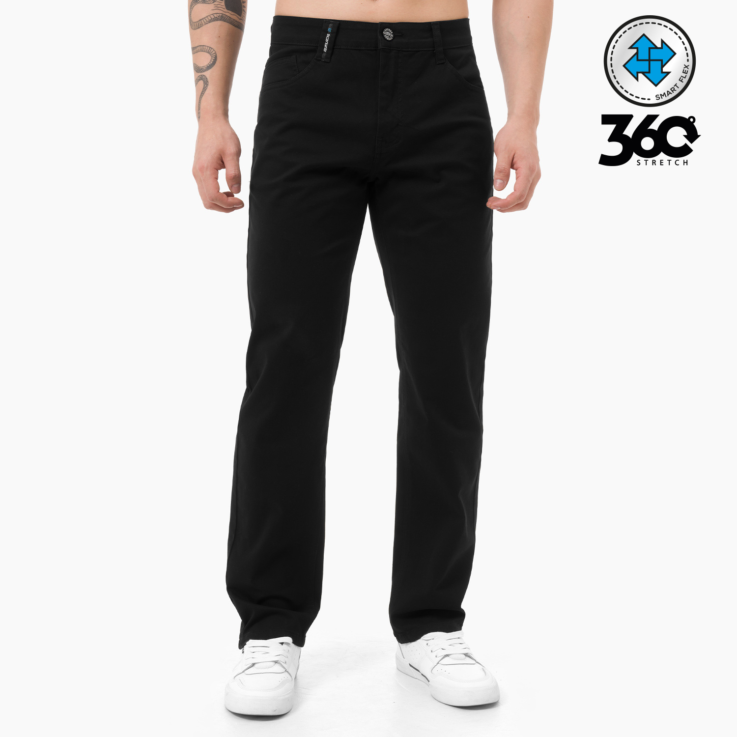 Pantalon Twill Bi-Stretch 360 (Slim) Flip Skt Negro | Gzuck