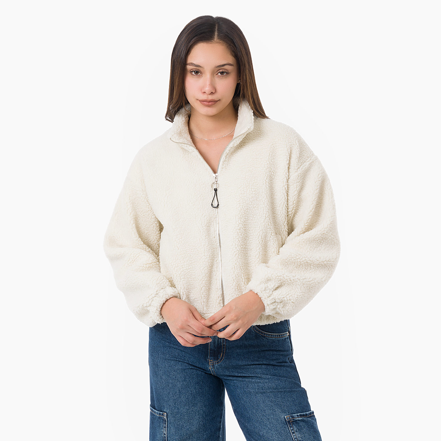 Polera Peluche Naidra Ivory Gzuck