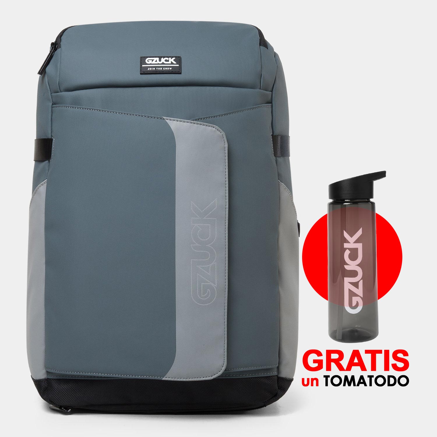 Mochila Impermeable P/Laptop - P/Skate Gzk Estrim Charcoal | Gzuck