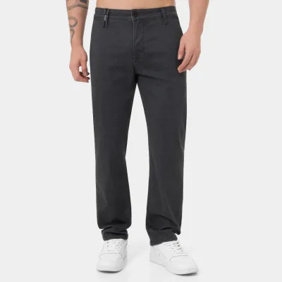 Pantalon Twill Soft (Straight) Levolx Drill Negro | Gzuck
